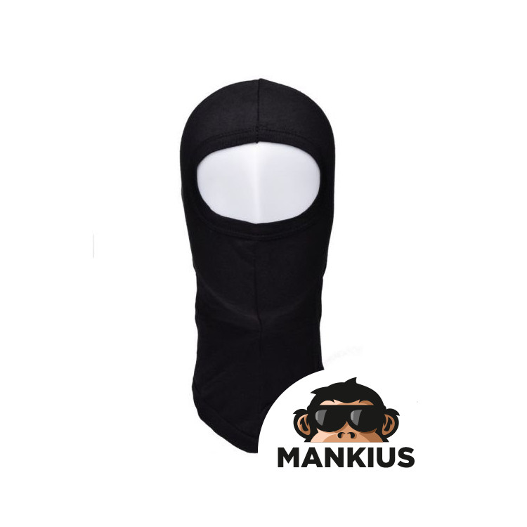 BALACLAVA, BLACK, SILK