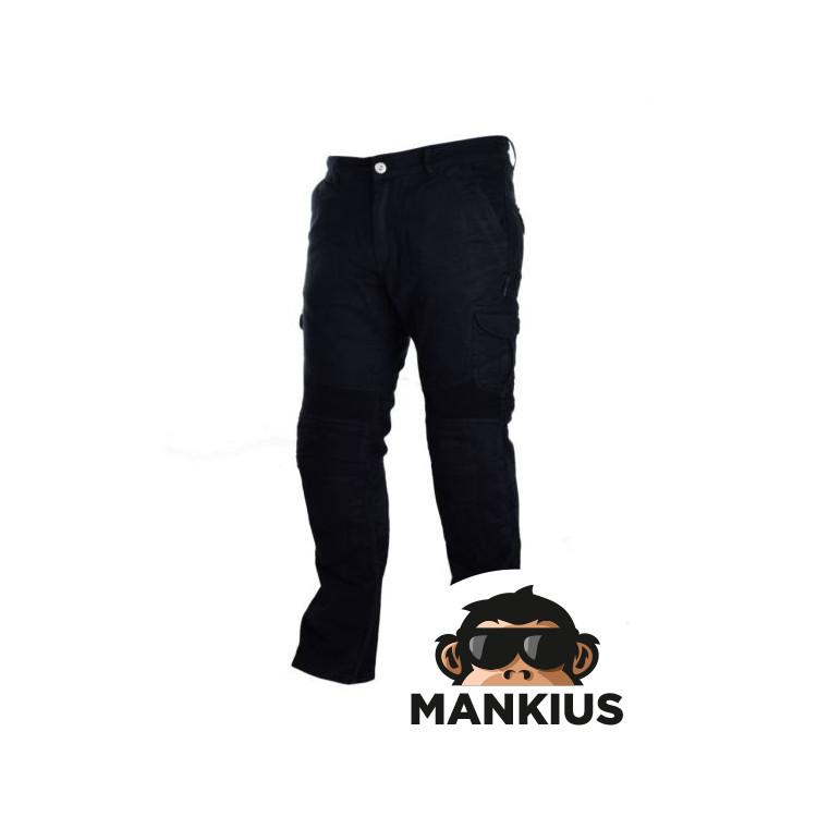 CARGO PANTS LEOSHI BLACK SIZE 42