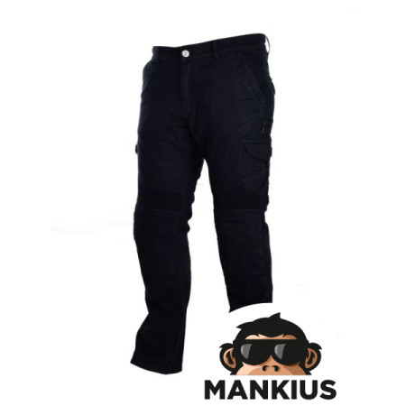 CARGO PANTS LEOSHI BLACK SIZE 42