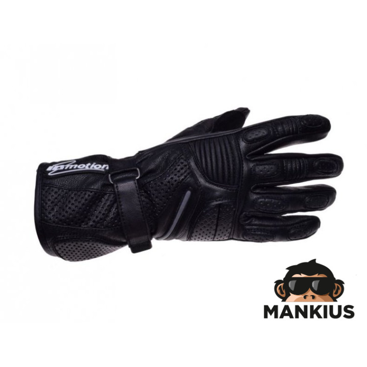 GLOVES IM PERFOR./REINF., LONG BLACK/GREY 3XL