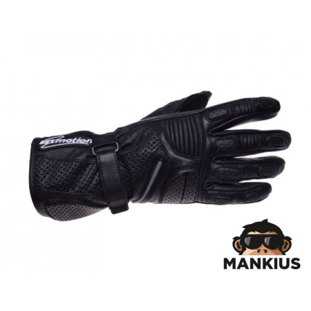 GLOVES IM PERFOR./REINF., LONG BLACK/GREY XS