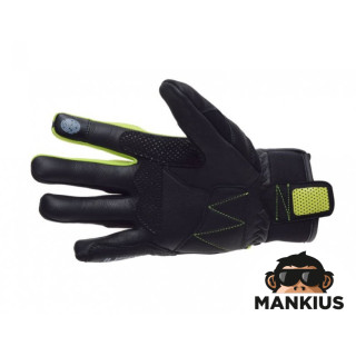 GLOVES LEOSHI BLACK GREEN L