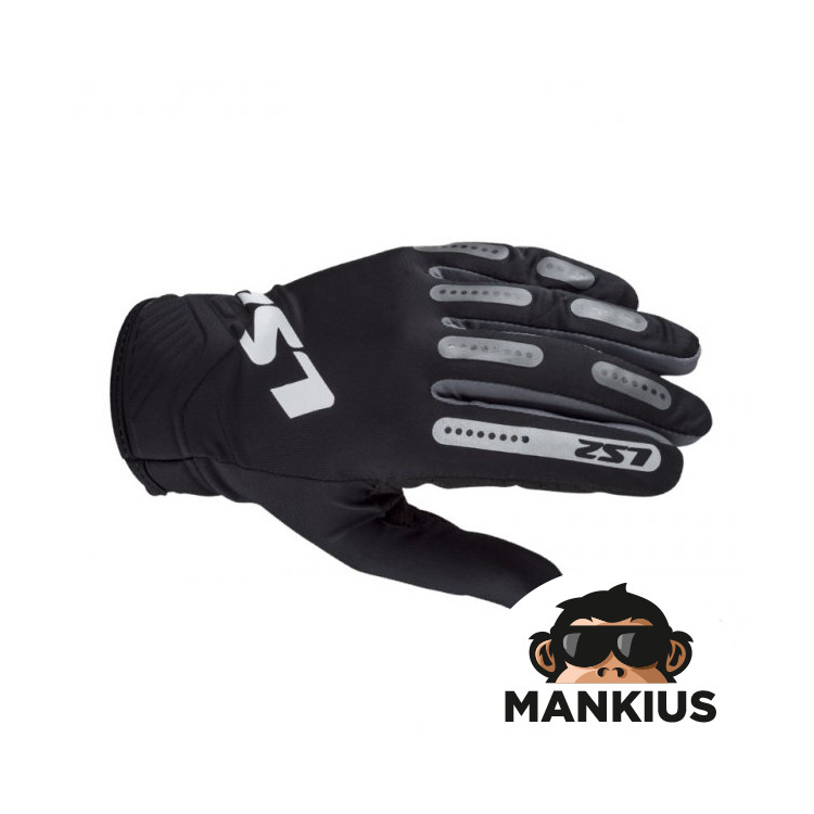 LS2 BEND MAN GLOVES BLACK GREY L