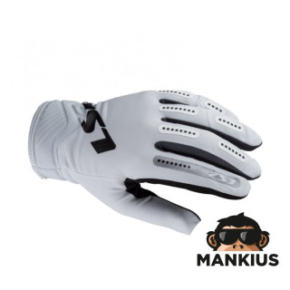 LS2 BEND MAN GLOVES WHITE GREY L