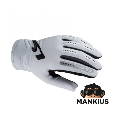 LS2 BEND MAN GLOVES WHITE GREY L