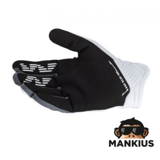 LS2 BEND MAN GLOVES WHITE GREY L