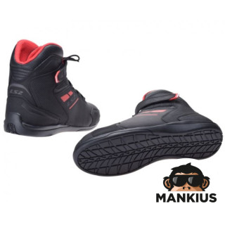 LS2 GARRA MAN BOOTS BLACK RED 44