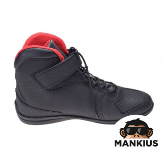 LS2 GARRA MAN BOOTS BLACK RED 44