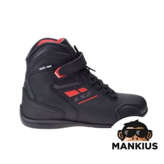 LS2 GARRA MAN BOOTS WP BLACK RED 41