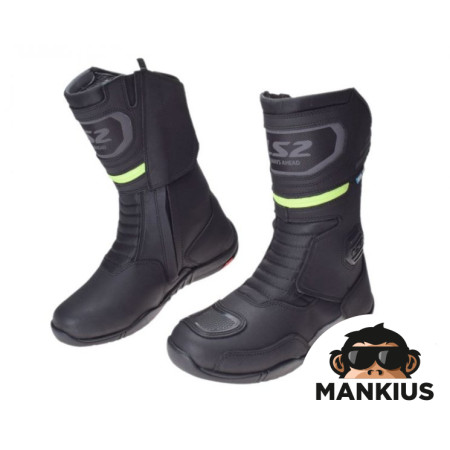 LS2 GOBY LADY BOOTS WP BLACK H-V YELLOW 38