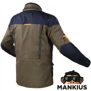 LS2 METROPOLIS EVO MAN ŠVARKAS KHAKI BLUE ORANGE L