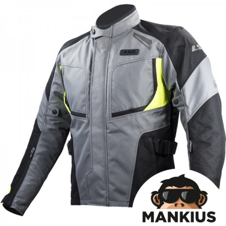 LS2 PHASE MAN JACKET GREY BLACK YELLOW 4XL