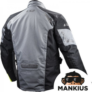 LS2 PHASE MAN JACKET GREY BLACK YELLOW 4XL