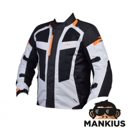 LS2 SCOUT MAN JACKET BLACK GREY ORANGE L