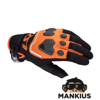 LS2 VEGA MAN GLOVES BLACK ORANGE M