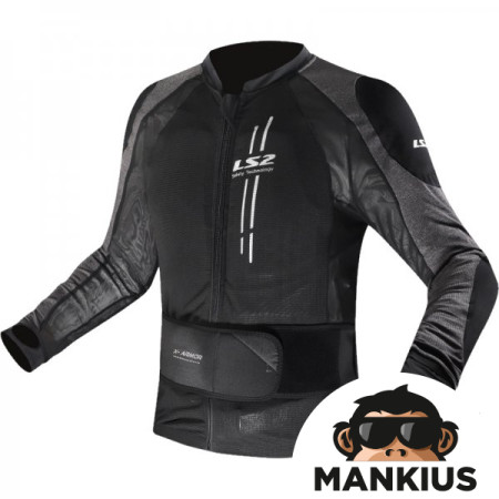 LS2 X-ARMOR MAN JACKET BLACK SIL S