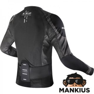 LS2 X-ARMOR MAN JACKET BLACK SILVER M-L