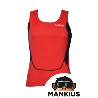 T-SHIRT THERMOACTIVE LEOSHI RED BLACK L