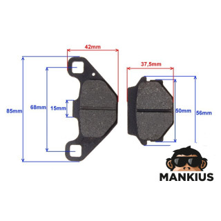 BRAKE PAD, SET KAWASAKI KTM SUZUKI APRILIA TGB