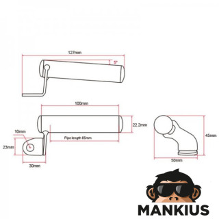 GPS HOLDER UNIT, LH MIRROR BRACKET