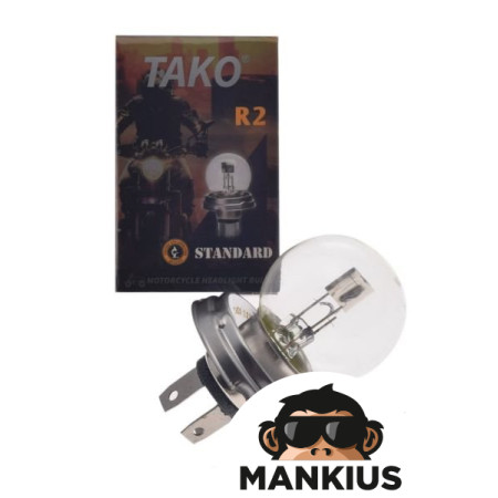 BULB 12V 45/40W R2 P45T W/COLLAR TAKO