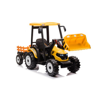 MEGA D68 Tractor Vehicle With Trailer Yellow