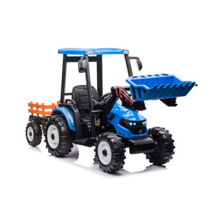 MEGA D68 Tractor Vehicle With Trailer Blue