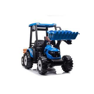 MEGA D68 Tractor Vehicle With Trailer Blue