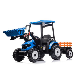 MEGA D68 Tractor Vehicle With Trailer Blue