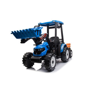 MEGA D68 Tractor Vehicle With Trailer Blue