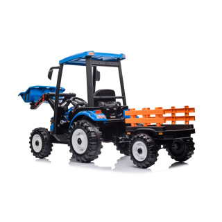 MEGA D68 Tractor Vehicle With Trailer Blue