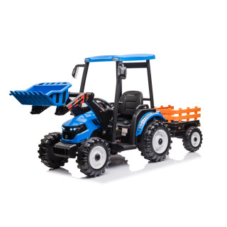 MEGA D68 Tractor Vehicle With Trailer Blue