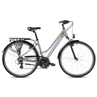 Dviratis Romet Gazela 0 2024 bright graphite-green-18" / M