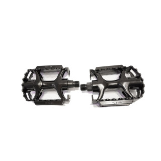 Pedalai Azimut MTB black Alu 9/16" su guoliais ir atšvaitais (1003)