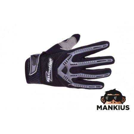 GLOVES IM CROSS LINE BLACK GREY XS