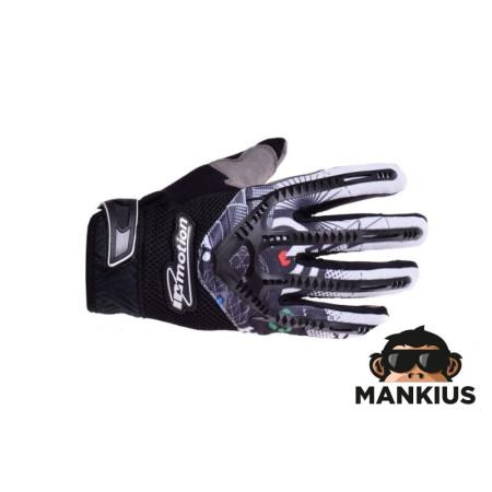 GLOVES IM RANGE BLACK WHITE XS