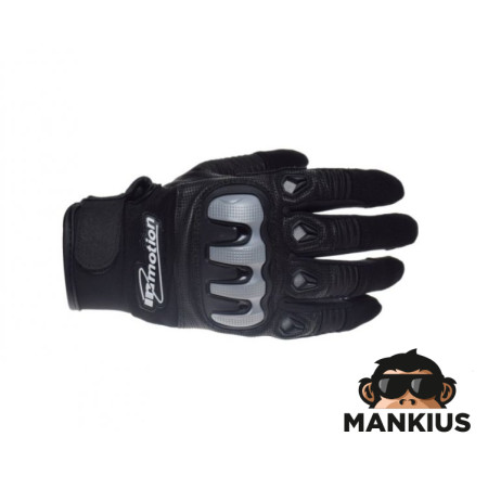 GLOVES, IN MOTION RANGE PLASTIC GREY/BLACK S