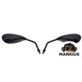 MIRROR, REAR VIEW MP103-1 TEARDROP BLACK M8