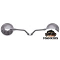 MIRROR, REAR VIEW MP207 ROUND CHROME M10