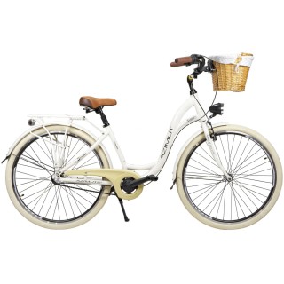 Dviratis AZIMUT Sarema ALU 28" 3-speed 2023 light cream shiny
