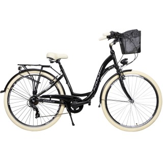 Dviratis AZIMUT Sarema 28" ALU TX-7 2023 black shiny