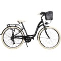 Dviratis AZIMUT Sarema 28" ALU TX-7 2023 black shiny