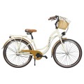 Dviratis AZIMUT Sarema ALU 26" 3-speed 2023 cream semi-matt