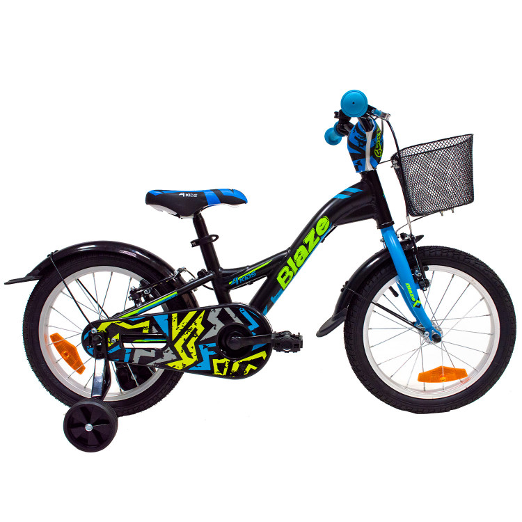 4KIDS Blaze 16" dydis 10" (25.5 cm) (aliuminis, juodos)