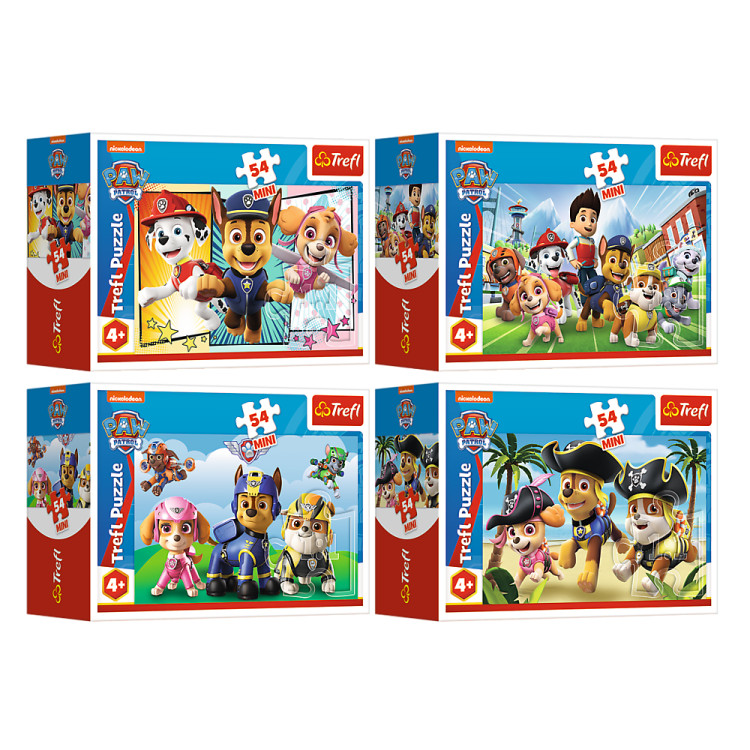 TREFL PAW PATROL dėlionė Šuniukai-patruliai 54 det.