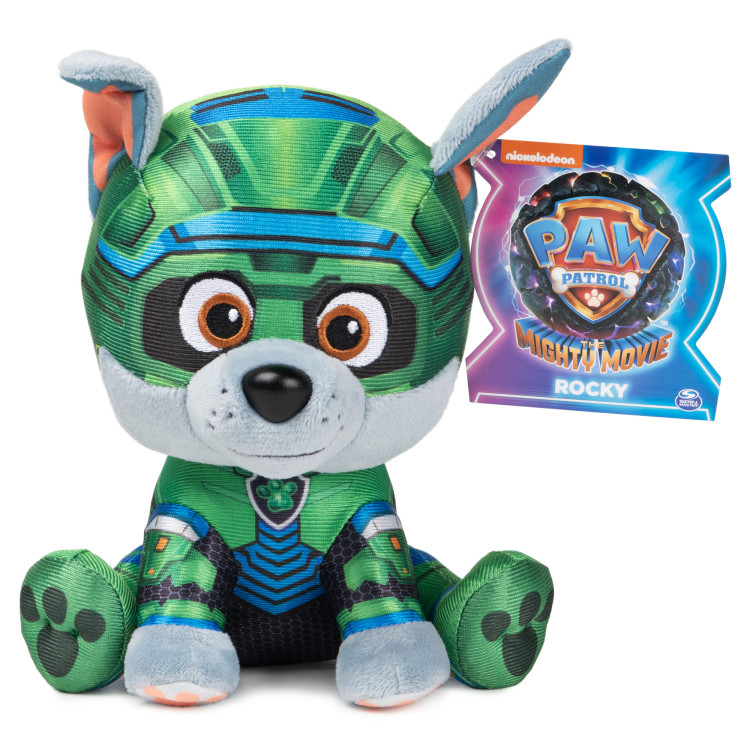 PAW PATROL MOVIE Pliušinis herojus ROCKY, 15 cm