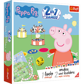 TREFL PEPPA PIG Stalo žaidimas 2 in 1 Kiaulytė Pepa