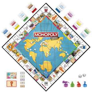 MONOPOLY Žaidimas Monopolis: keliauk. Pasaulinis turas , (lietuvių kalba)