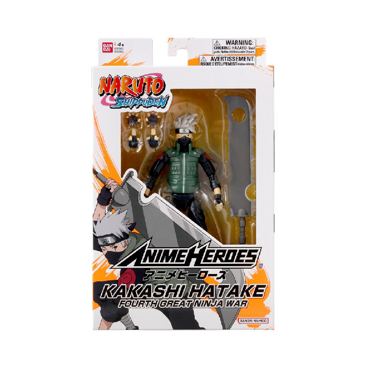 ANIME HEROES Naruto figūrėlė su priedais, 16 cm - Hatake Kakashi ketvirtasis nindzių karas