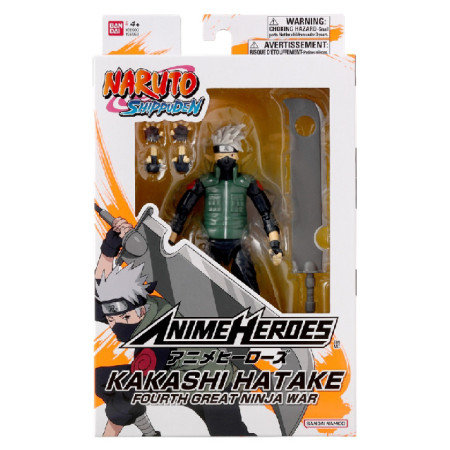 ANIME HEROES Naruto figūrėlė su priedais, 16 cm - Hatake Kakashi ketvirtasis nindzių karas